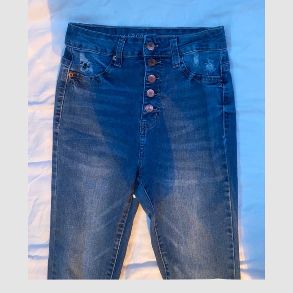 Bell Bottom High Rise Jeans - Picture 3 of 5